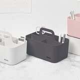 収納キャリーボックス 3個セット コンパクト アイボリー/ピンク/グレー