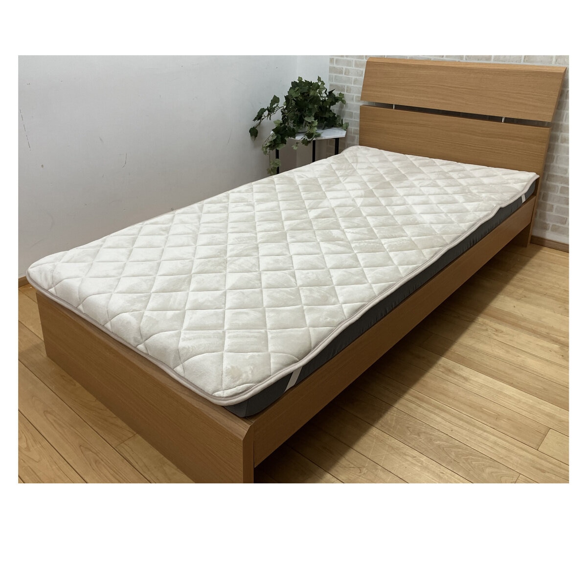 昭和西川 6層あったか敷パッド シングル アイボリー