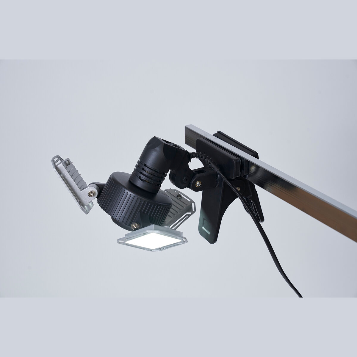 YAMAZEN 3灯LEDガレージライト/マグネットライトクリップセット GL3-0500LCS-300SET