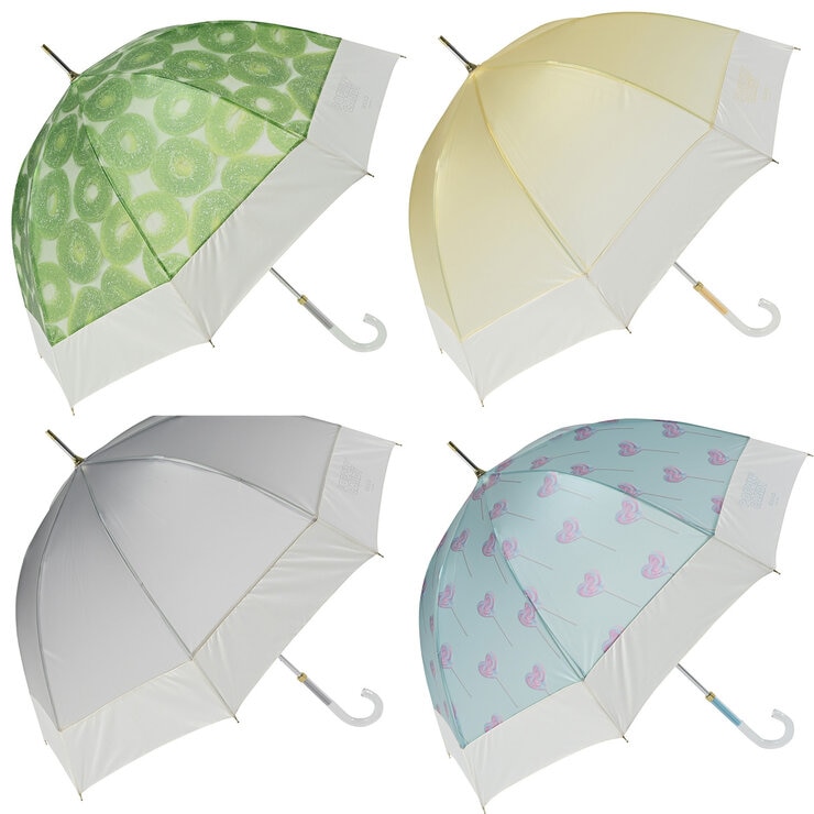 assa 雨傘長傘 CAL60 お菓子 透明