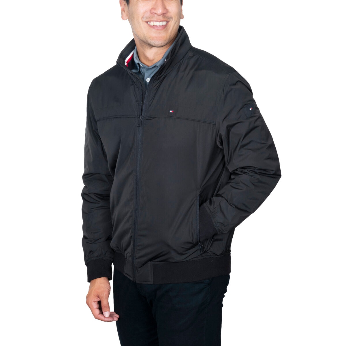 トミーヒルフィガー メンズ ジャケット ブラック S