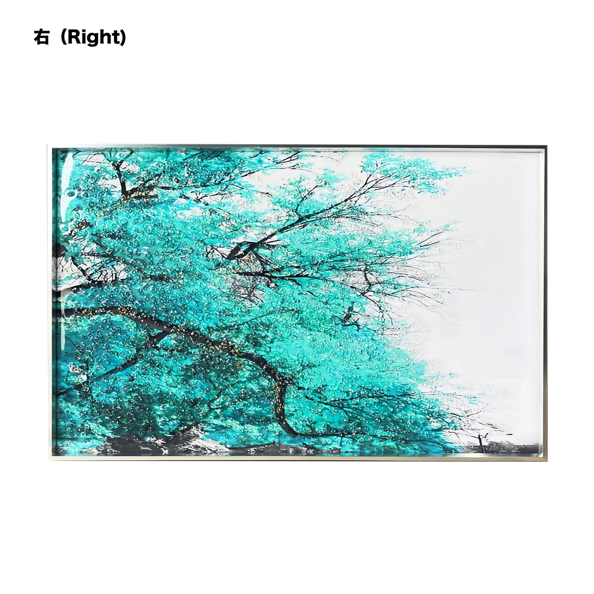 クリスタルアート ブルーツリー 3枚セット