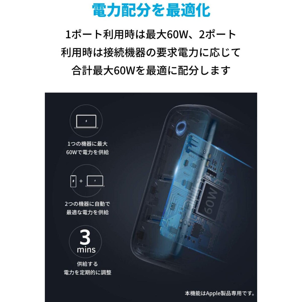Anker（アンカー）急速充電器 PowerPort III 2ポート