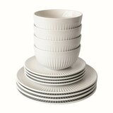 オーバーアンドバック ホワイトディナーウェア 12点