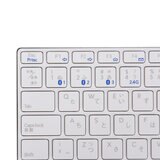 rapoo 極薄キーボード＆静音マウスセット ホワイト