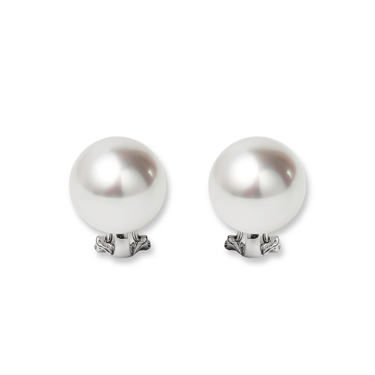 ホワイトパール 10mm 14Kホワイトゴールド イヤリング