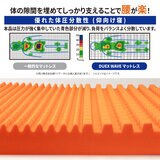 西川 DUEX WAVE 高反発ウレタンマットレス ダブルサイズ 140cm x 200cm x 8cm レギュラー