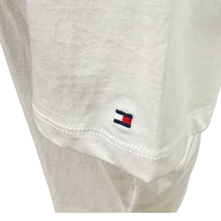 トミーヒルフィガー レディース フラッグ 半袖Tシャツ ホワイト XL