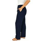 ブリッジ レディース リネン パンツ ネイビー XL