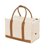 キャンバス トート キャリー L サイズ （アイボリーとグレー）