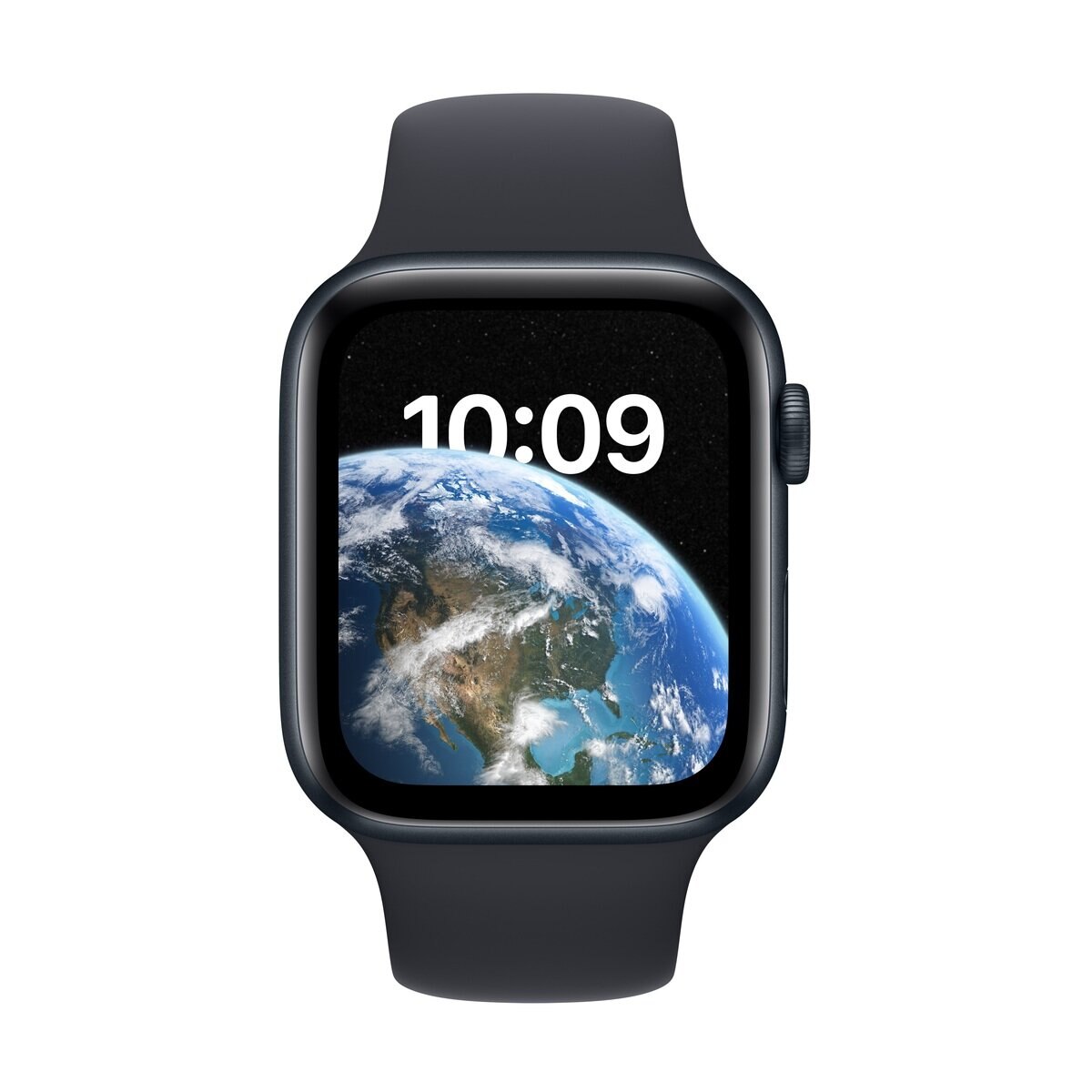 ファッション Apple Watch SE2 44mm GPS シルバーアルミニウムケース ホワイトスポーツバンド MNK23J A