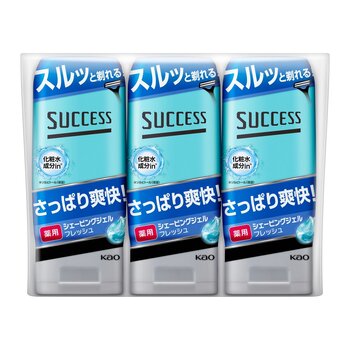 サクセス 薬用シェービングジェル フレッシュタイプ 180gX3個
