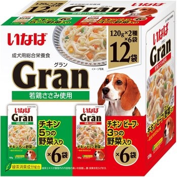 イナバ グラン レトルト ドッグフード 120g x 12