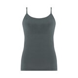 トリンプ・インターナショナル・ジャパン ブラ付き キャミソール チャコールグレー/バニラアイス L