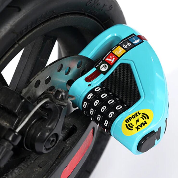 ULAC ディスクブレーキロック AIR ALARM COMBO グリーン