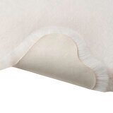 Mon Chateau フェイクファーラグ60 x 177cm アイボリーソリッド