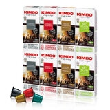 キンボ ネスプレッソ互換カプセル 4種類アソート 80カプセル入 (1箱10カプセル入 x 8箱)