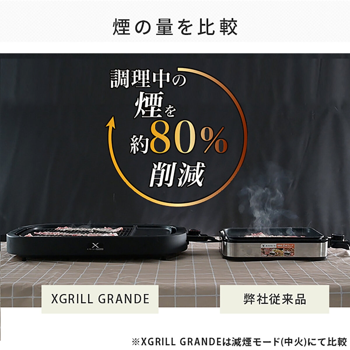 YAMAZEN 減煙焼肉プレート グランデ YGMD-WX130(B)