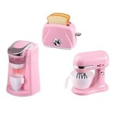 グルメキッチンセット おもちゃのコーヒーメーカー トースター スタンドミキサーのセット ピンク