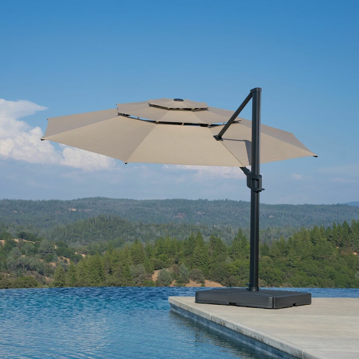 サンヴィラ カンチレバー式 3層 パラソル