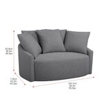 Thomasville スウィベルチェア グレー