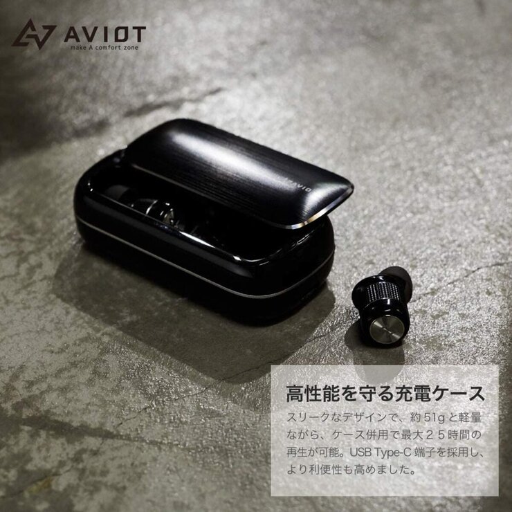 AVIOT 完全ワイヤレスイヤホン TE-BD21F ブラック AVIOT 完全ワイヤレスイヤホン TE-BD21F ブラック