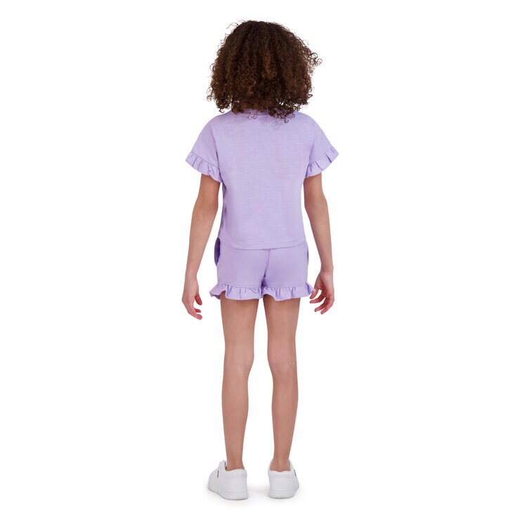 キャラクター キッズ Tシャツ&ショートパンツセット ラプンツェル パープル 4T