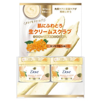 Dove (ダヴ) ふわとろクリーミー ボディスクラブ キンモクセイ 2個セット (298g x 2)