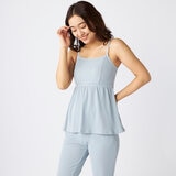 オーシャンパシフィック レディース 水着4点セット サックス L