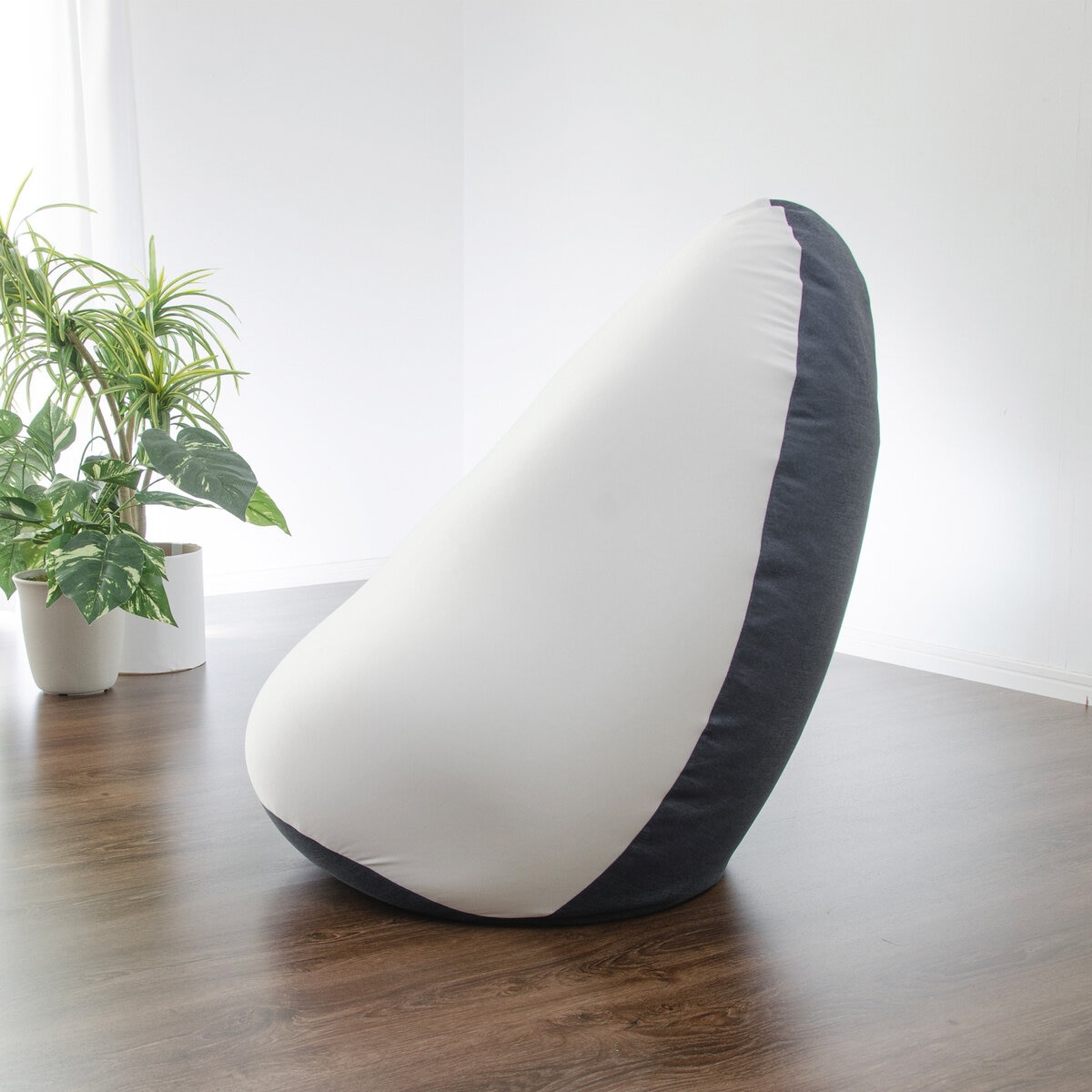 セルタン 和楽ビーズクッション「SHIZUKU 雫」Lサイズ ネイビー