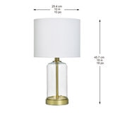 STYLE CRAFT ガラステーブルランプ 2個セット