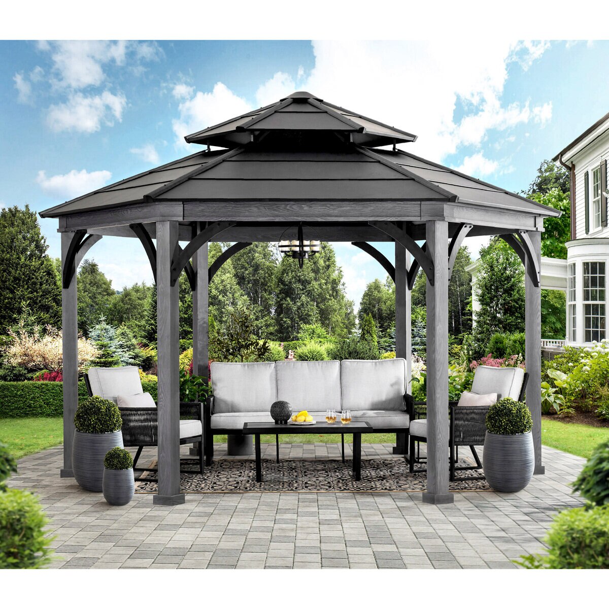 Ashland アルミ スチール製 ガゼボ Costco Japan