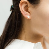 18K イエローゴールド アコヤパール ピアス 7.5mm