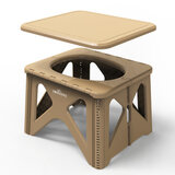 パイクスピーク ソナエル 救急トイレステップスツールセットMサイズ凝固剤・排泄袋付き サンドカーキ