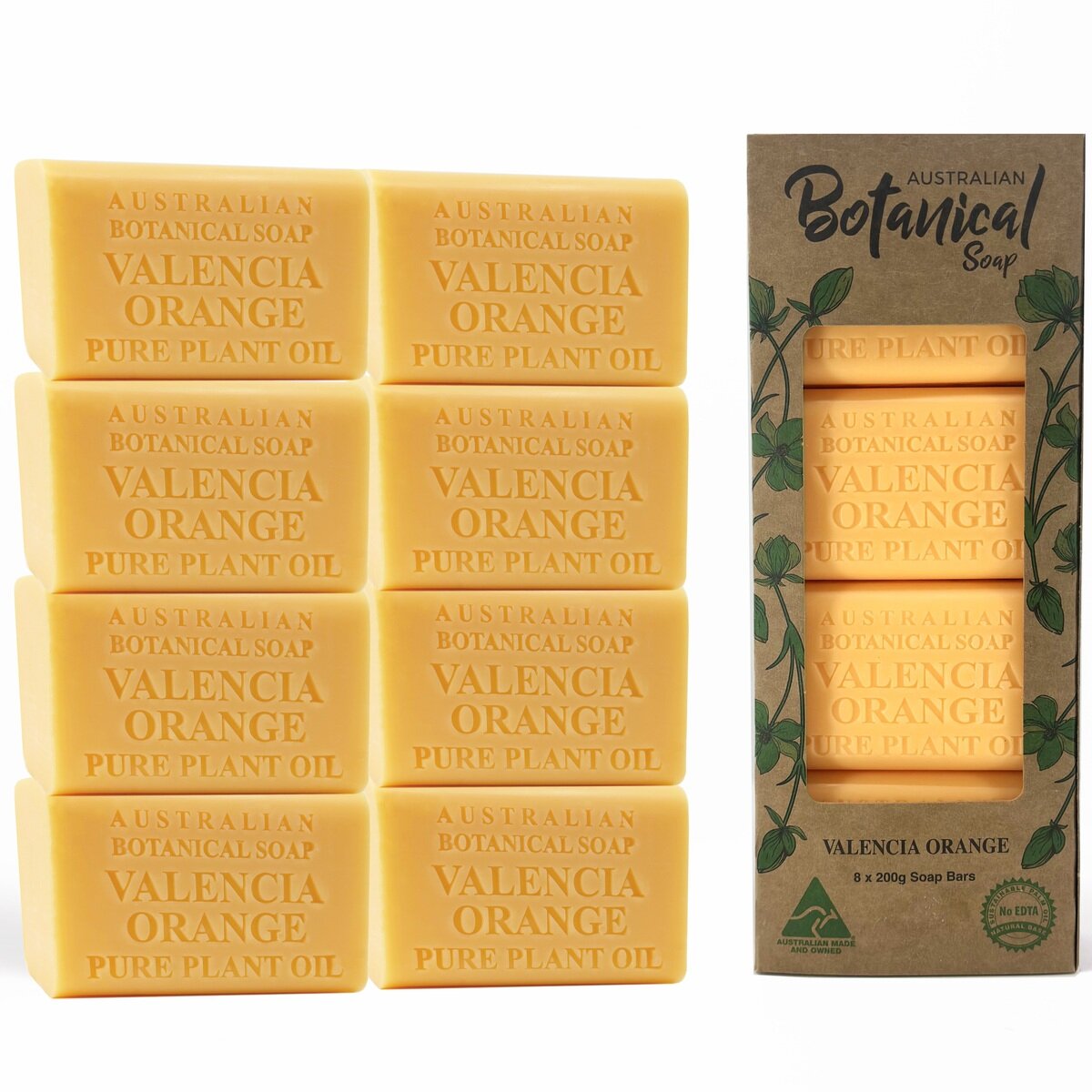 オーストラリアンボタニカルバーソープ 200g x 8個 バレンシア オレンジ Costco Japan