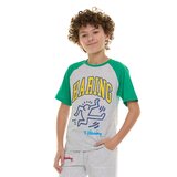 キース ヘリング キッズ 半袖 Tシャツ 3枚組 ネイビー/グリーン/アイボリー L
