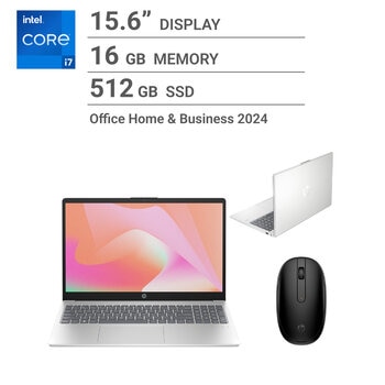 HP ノートPC/15.6インチ/intel Core i7-1355U/メモリ 16GB/SSD512GB/ナチュラルシルバー/807A9PA-AAAB