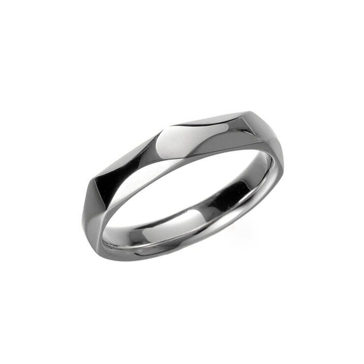 プラチナ 950 マリッジリング エスポワール 3.5mm 幅 日本サイズ:17号 刻印あり