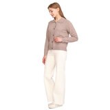 ソレツィア レディース ウール カーディガン ライトブラウン XL