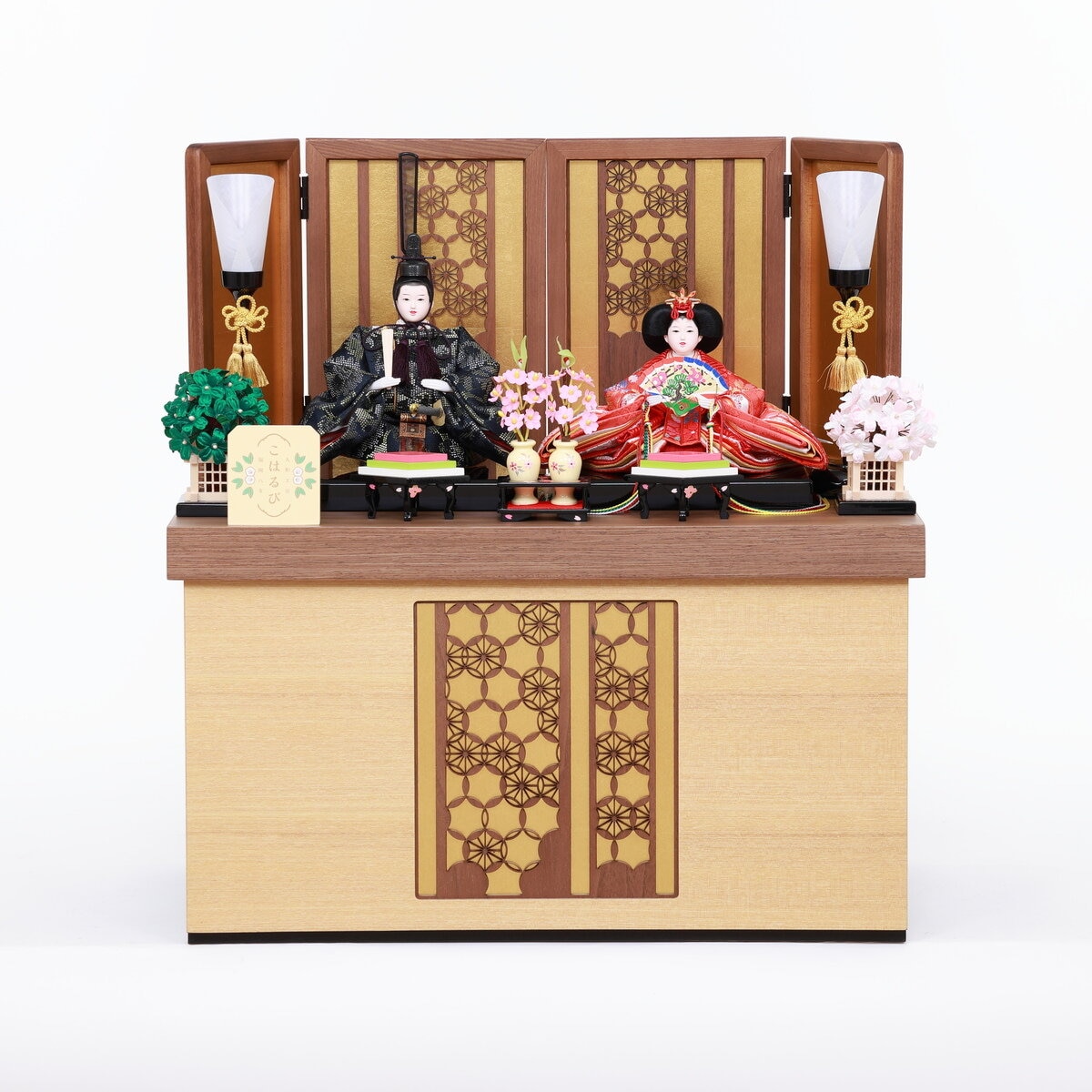 ひな人形 親王収納飾り 4M12-CS-202