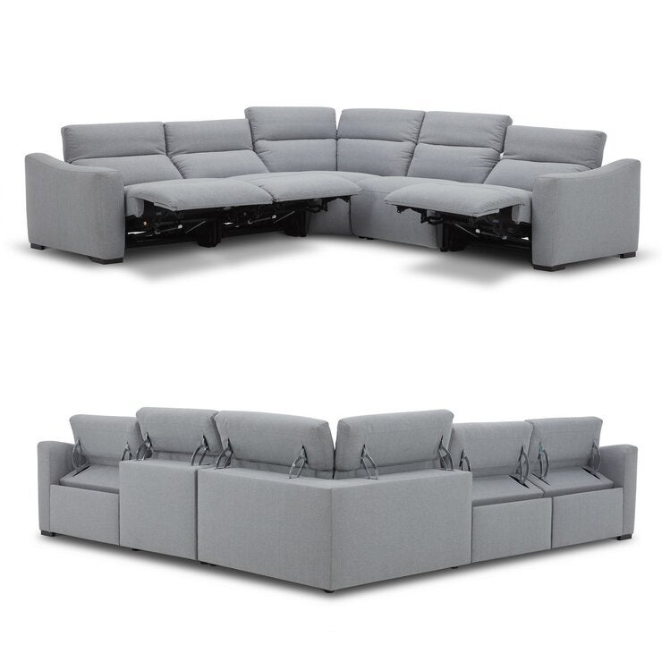 Gilman Creek Furniture 電動 布製リクライニングソファ 5ピース