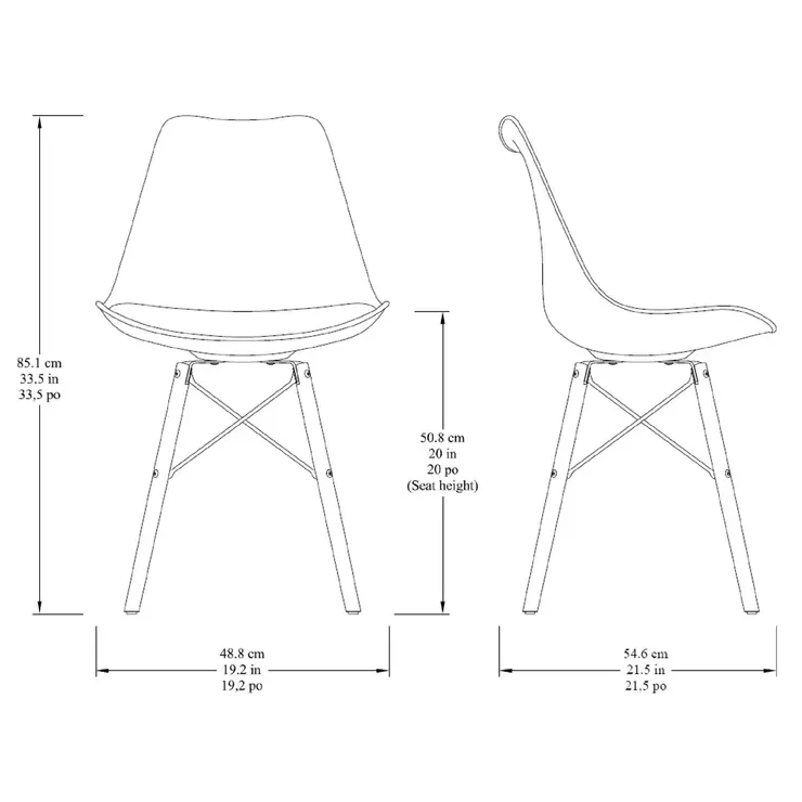 Bayside Furnishings アクセントチェアー 2脚セット ブラック Bayside Furnishings アクセントチェアー 2脚セット ブラック
