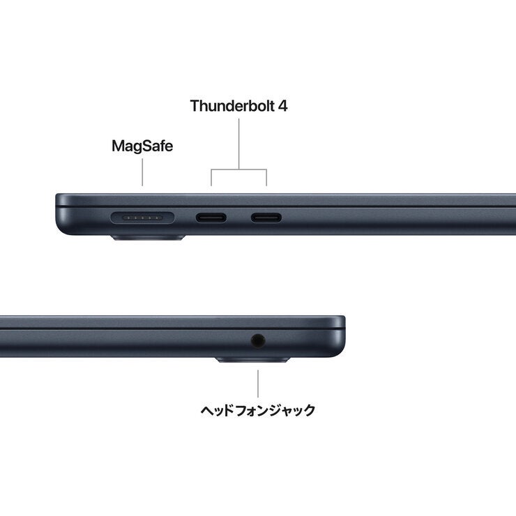 Apple/MacBook Air 13インチ/10コアCPU/ 10コアGPU/M4チップ /24GB/512GB SSD - ミッドナイト