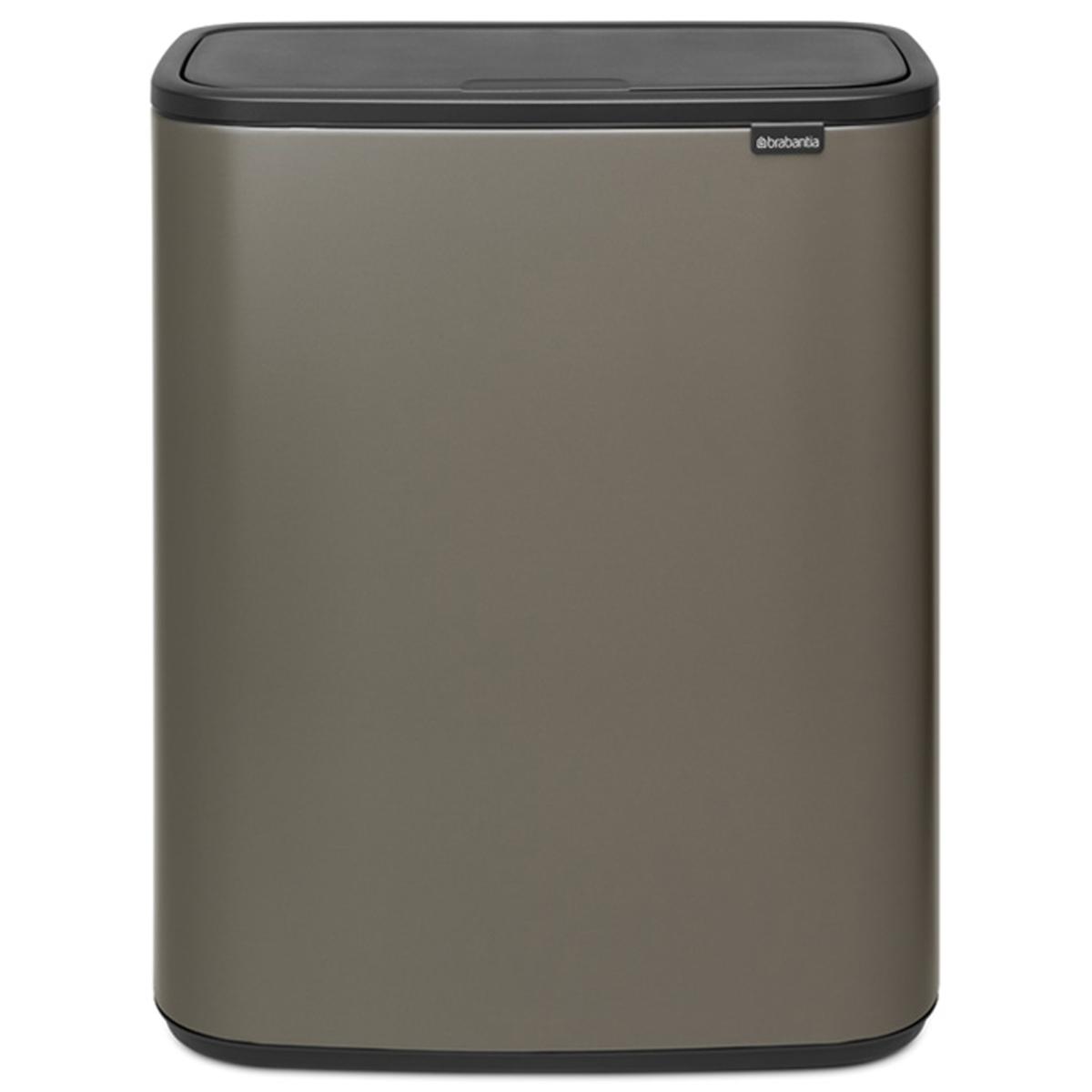 ブラバンシア Boタッチビン 60L   タッチ式ごみ箱  プラチナ  223068