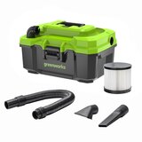 Greenworks 24V 350W 11.4L (3 Gallon) 乾湿両用掃除機