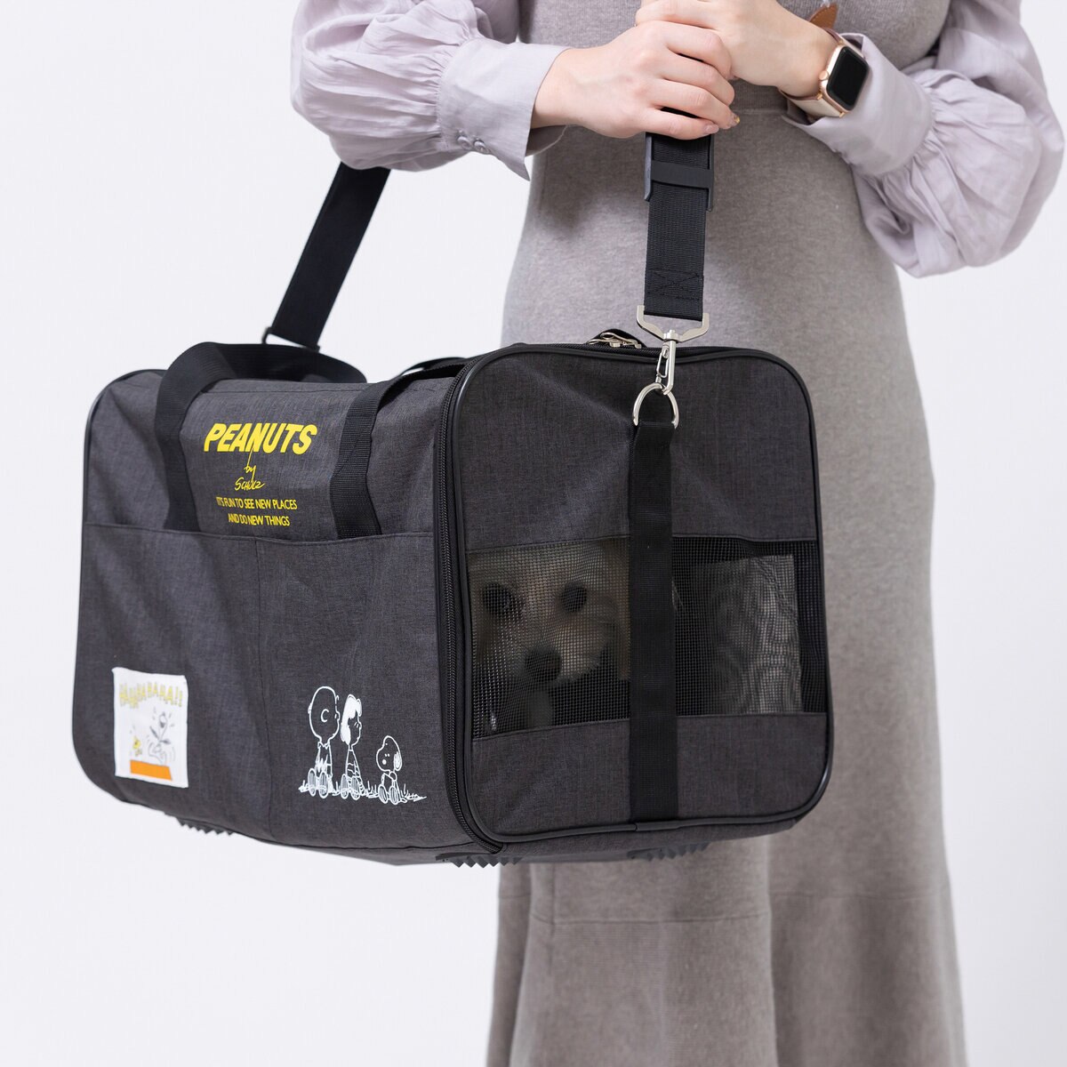 スヌーピーペットキャリーケース 楽天市場】SNOOPY 犬 猫 ペット キャリーバッグ キャリーケース