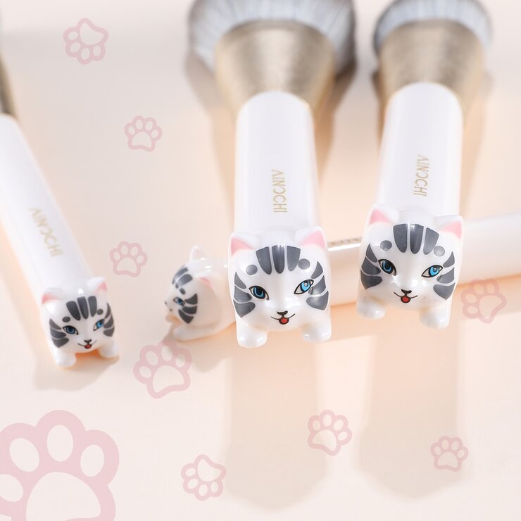 AINOCHI ホワイトキャットシリーズ メイクブラシ10本セット AINOCHI ホワイトキャットシリーズ メイクブラシ10本セット