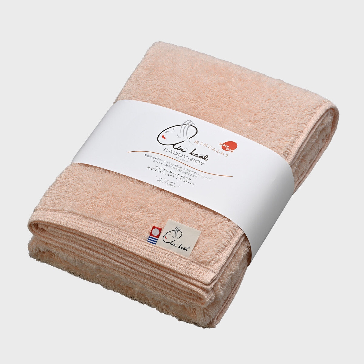 エアーかおる ダディボーイ バスタオル 今治 60cm x 120cm ライトピンク エアーかおる ダディボーイ バスタオル 今治 60cm x 120cm ライトピンク