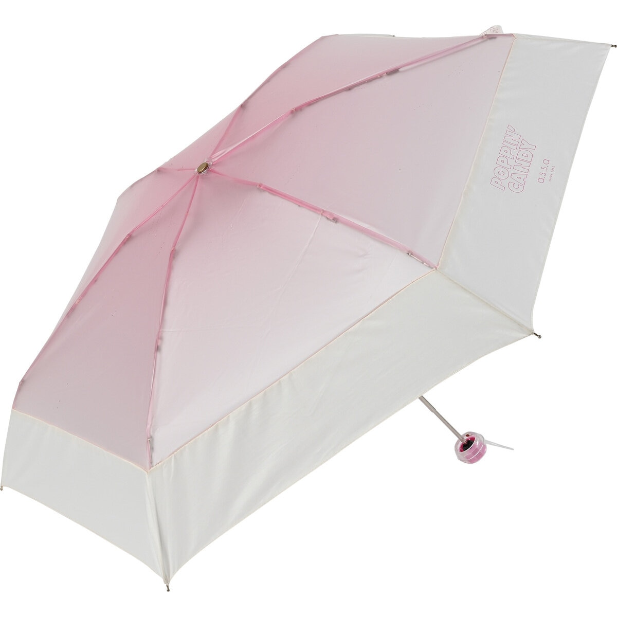 assa 雨傘折りたたみ CAM50 お菓子 透明 ピンク / グラデーションゼリー RMM842 assa 雨傘折りたたみ CAM50 お菓子 透明 ピンク / グラデーションゼリー RMM842