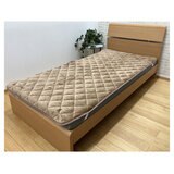 昭和西川 6層あったか敷パッド シングル ブラウン